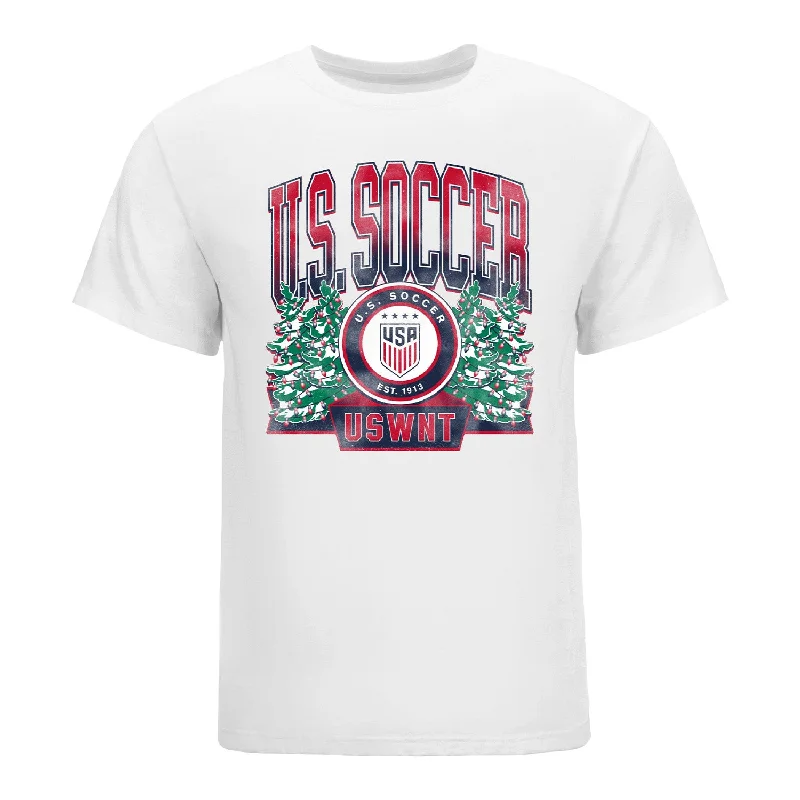 Unisex USWNT Holiday Crest White Tee