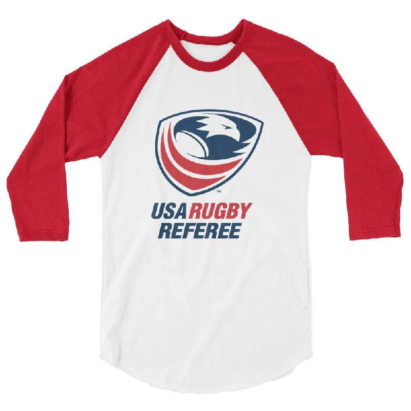 USA Rugby Referees 3/4 sleeve raglan shirt