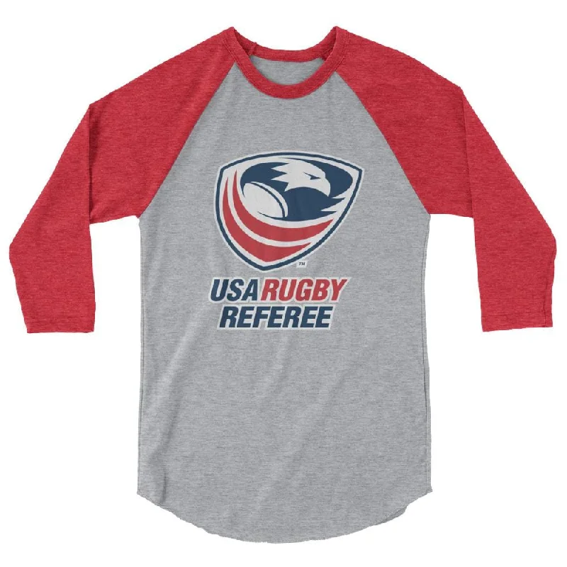 USA Rugby Referees 3/4 sleeve raglan shirt