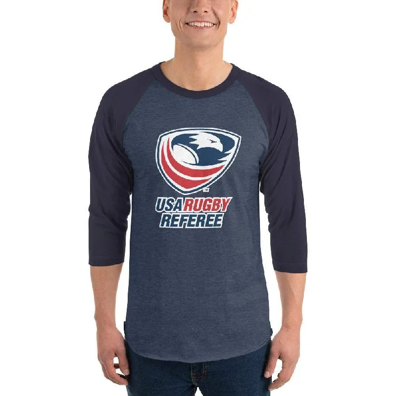 USA Rugby Referees 3/4 Sleeve Raglan Shirt