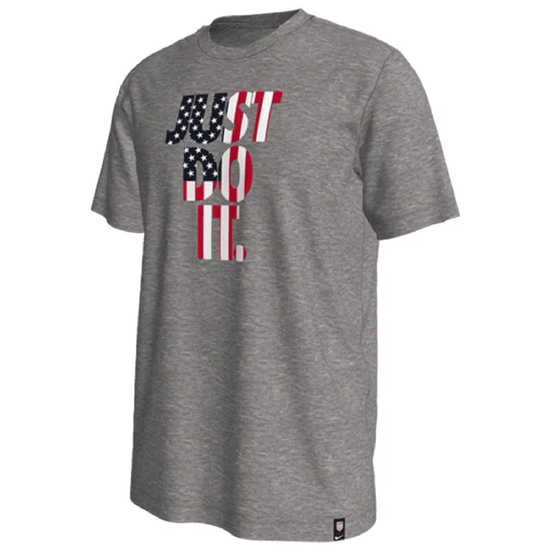 Men's Nike USA Just Do It Grey Tee