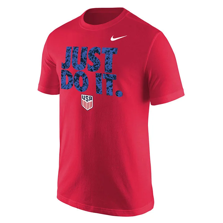 Men's Nike USA Just Do It Red Tee