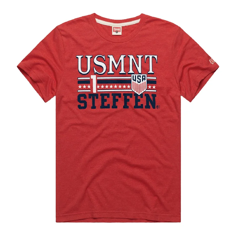 Men's Homage USMNT Steffen 1 Red Tee