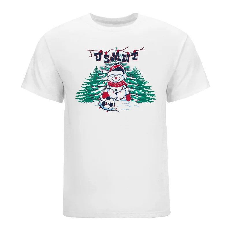 Unisex USMNT Holiday Snowman White Tee