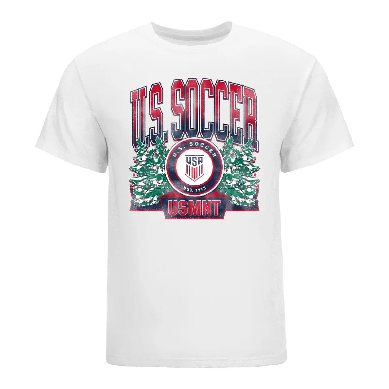 Unisex USMNT Holiday Crest White Tee