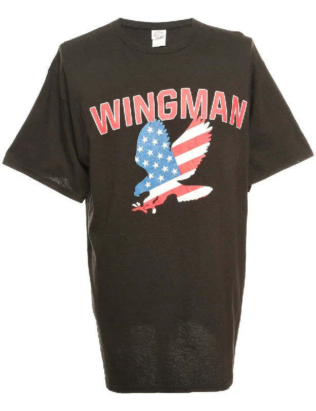 Super Sale Wingman Printed T-shirt - M