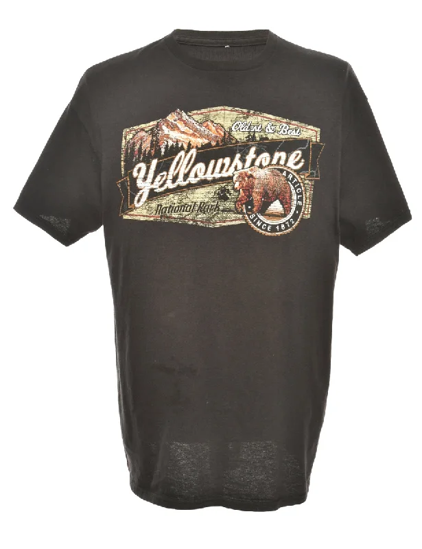 Cash Savings Yellowstone Printed T-shirt - M